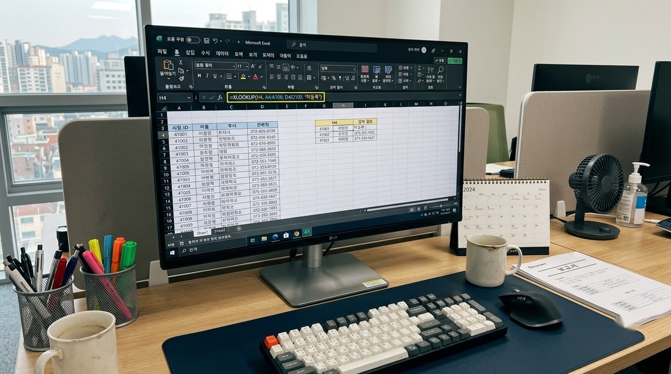 엑셀 작업 시간 절반으로 줄이는 실무 필수 VLOOKUP & XLOOKUP 활용법 완벽 정리